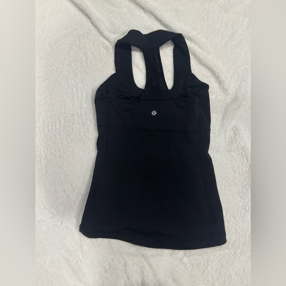 Lululemon Women's Sleeveless Tank Top Size 6 Black Yoga/Athletic: Racerback Tank